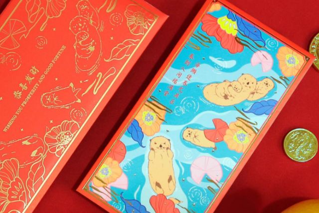 Creativeans x Jane Goodall Institute (Singapore) Otter Red packets