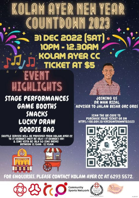 Kolam Ayer New year Countdown party 2023