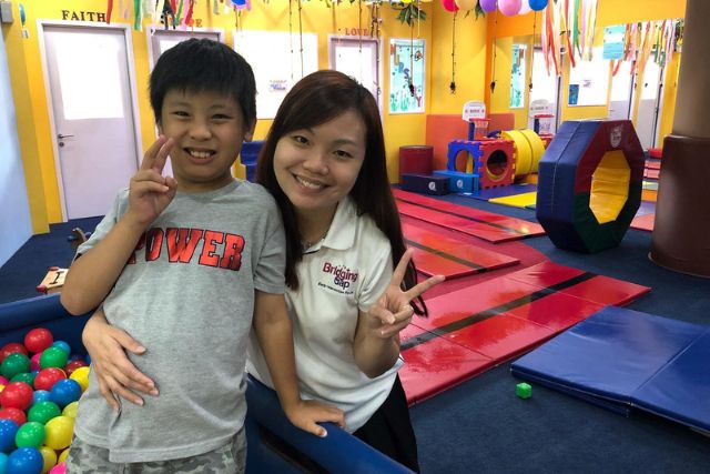 Bridging the Gap founder Janice Tay, and her son, Emmanuel