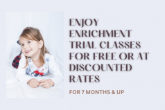 Discounted / Free Trial Class For Preschool, Primary & Secondary School Children