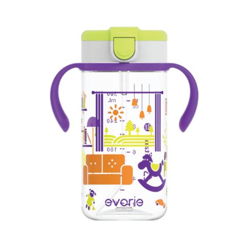 Evorie Tritan Kids Straw Water Bottle Mug