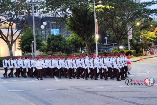 Guard of Honour marching National Day Parade