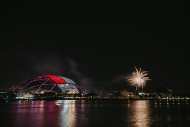 Singapore Sports Hub National Day fireworks