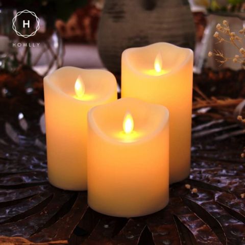 LED Flickering Flameless Candles Rechargeable