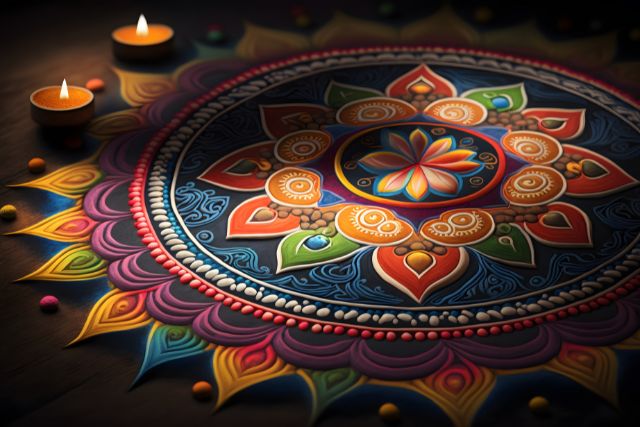 Sports Hub Deepavali Rangoli