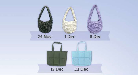 NEX Christmas Trendy Puffer Bags