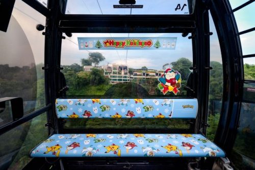 Singapore Cable Car Pokemon Festive Interior