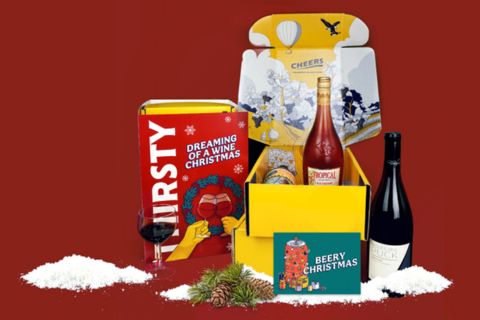 Thirsty wine christmas gift box