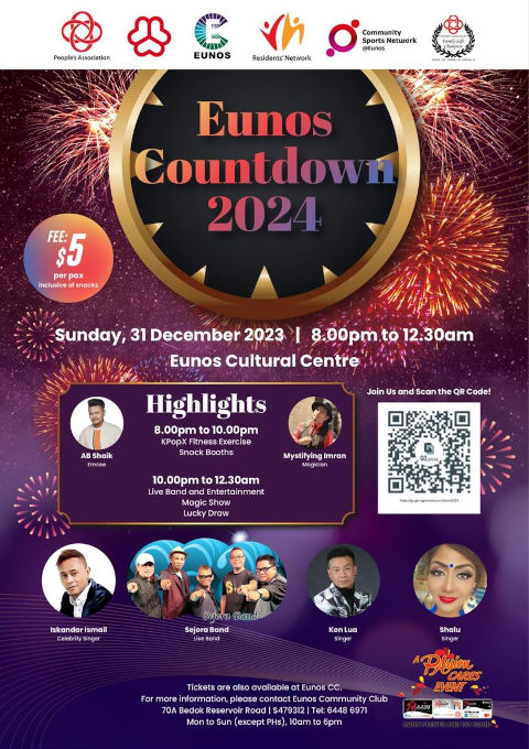 Eunos New Years Eve Countdown Party 2024