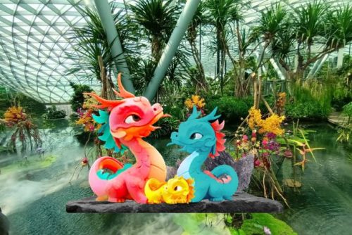 Jewel CNY Animated dragon family at Canopy Park
