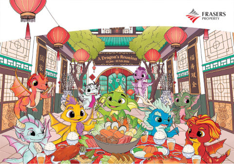 Malls of Frasers Property Chinese New Year Dragon