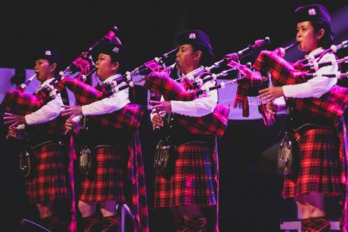 Women Police Pipes & Drums (WPPD), from Singapore Police Force