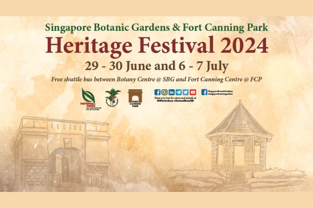 Singapore Botanic Gardens & Fort Canning Park Heritage Festival 2024