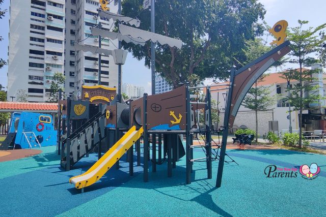 Marine Drive View Pirate Ship Playground Slides