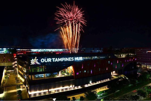 National Day Fireworks at Our Tampines Hub