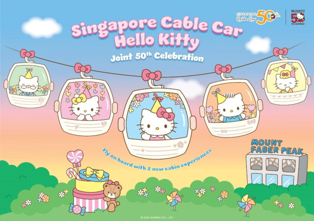 Singapore Cable Car Hello Kitty