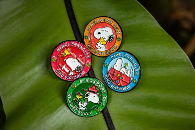 Snoopy badges Singapore Zoo and Bird Paradise