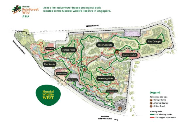 Map of Rainforest Wild Asia