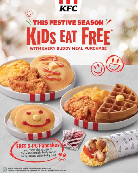 KFC Kids Eat Free Dec 2024