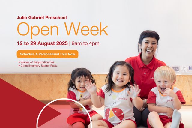 Julia Gabriel Preschool Open Week Aug 2025
