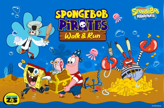 SpongeBob Pirate Walk & Run 2025