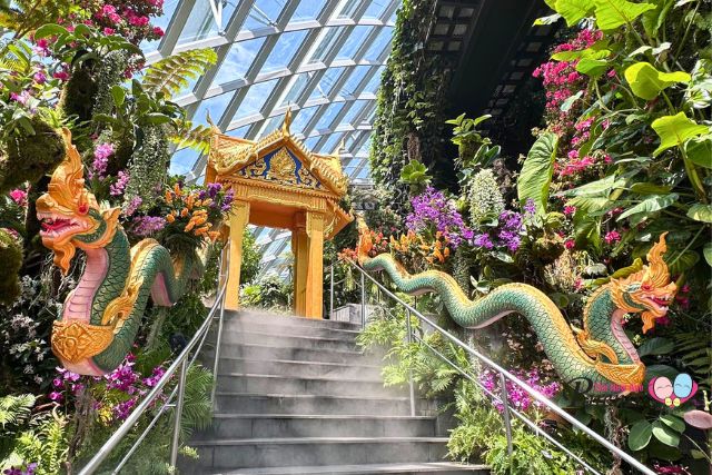 Cloud Forest’s new floral display is an orchid homage to Thailand