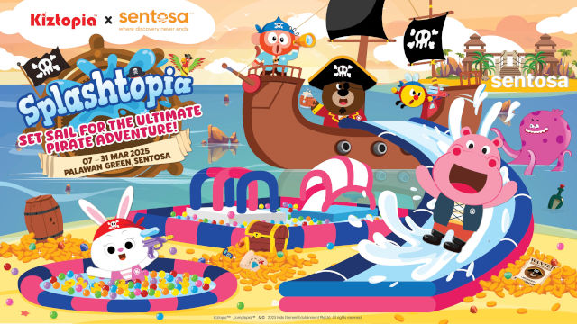 Splashtopia 2025 @ Sentosa Palawan Green – Kiztopia’s Mega Water-themed Inflatable Park