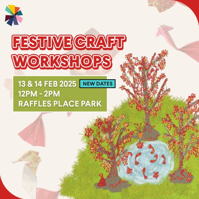 Upcycle Your Red Packets at this Interactive Workshop at Raffles Place Park