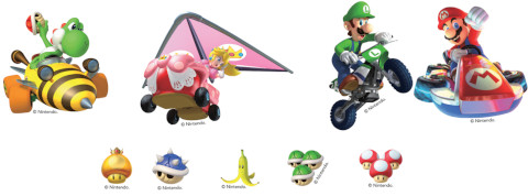 Mario Kart sticker pack