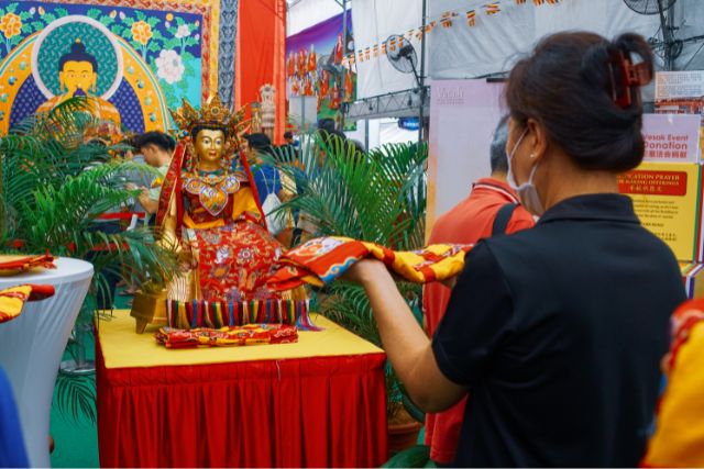Our Joyous Vesak Buddha Robe Offering