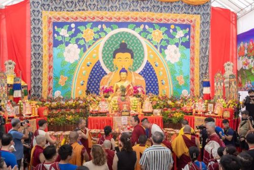 Our Joyous Vesak Giant Wish Fulfilling Thangka