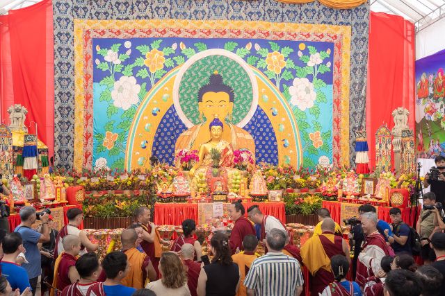 Our Joyous Vesak Giant Wish Fulfilling Thangka
