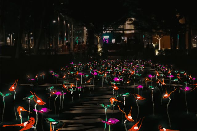 Take a walk through the meadow with me i Light Singapore 2025
