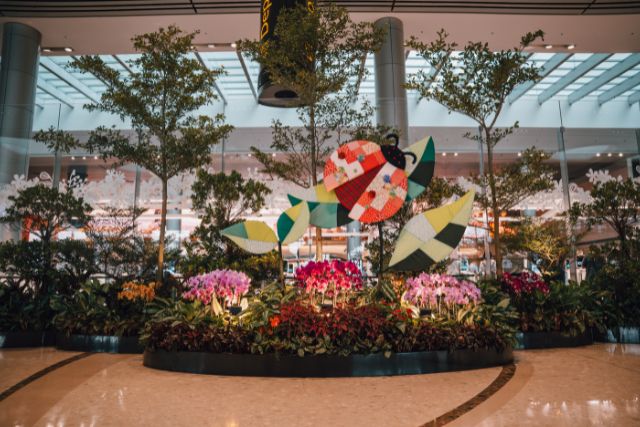 Changi Airport June holidays Ladybug display at T4
