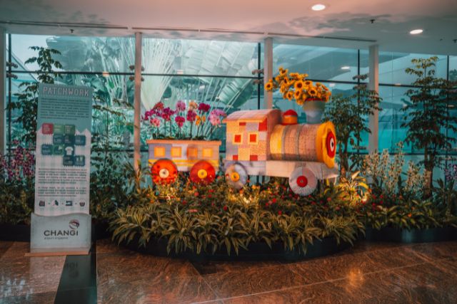 Changi Airport June holidays Train display at T1