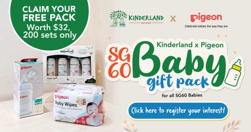 Kinderland X Pigeon SG60 Promotion