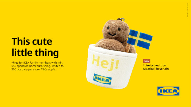 IKEA family festival meatball keychain