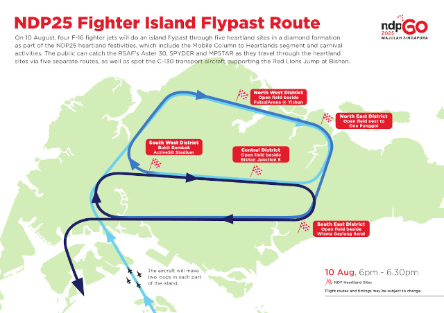 National Day NDP 2025 Flypast Fighter Jets Heartlands