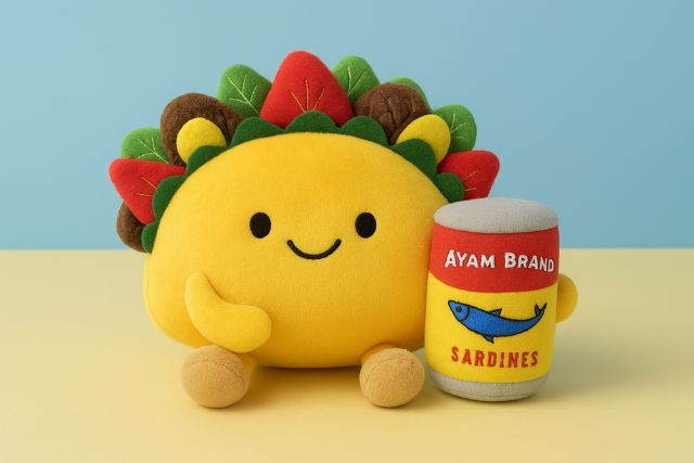 Ayam Brand Sardine Taco Plushie