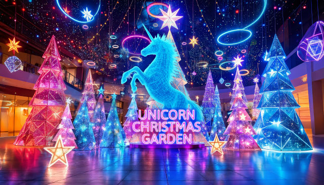 Step into an enchanting Unicorn Christmas Garden at Downtown East this festive season Step into an enchanting Unicorn Christmas Garden at Downtown East this festive season