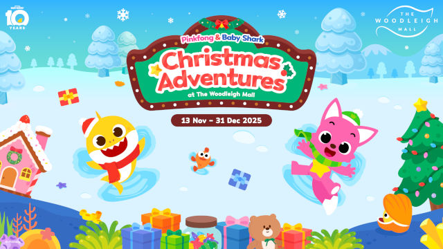Fin-tastic Christmas Adventure with Pinkfong & Baby Shark at The Woodleigh Mall Fin-tastic Christmas Adventure with Pinkfong & Baby Shark at The Woodleigh Mall