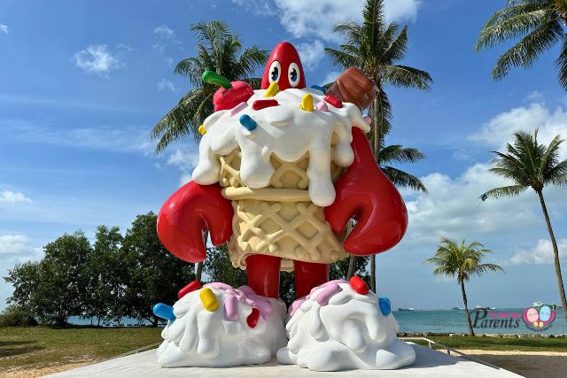 Lobster Ice Cream Sentosa Beach