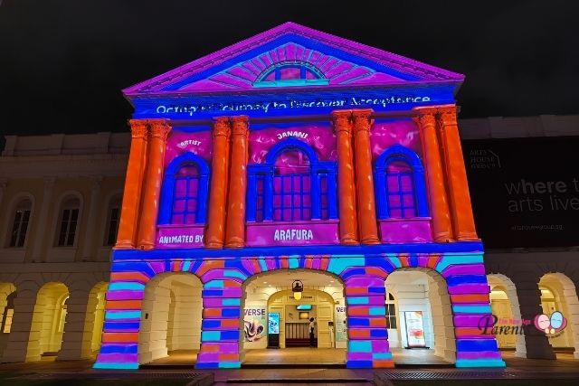 VERSE Arts House light projection