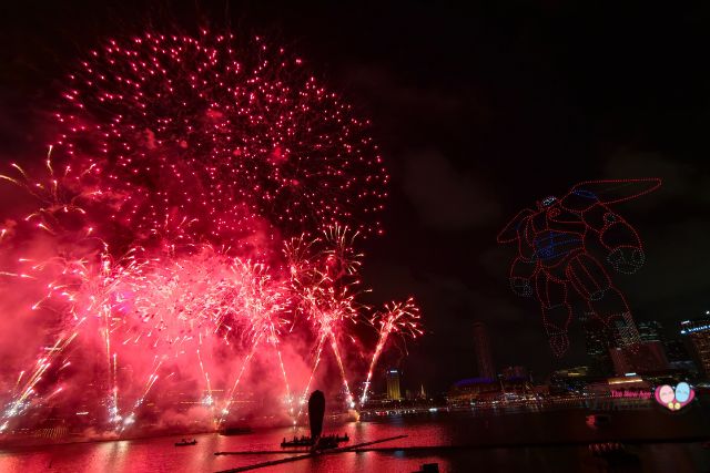 Disney fireworks and drone show