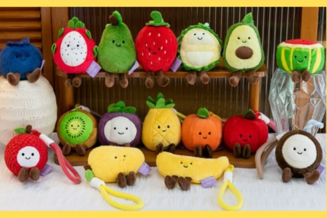 Marina Square fruit key chain