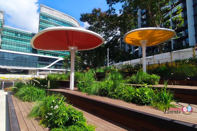 Temasek Shophouse green social spaces