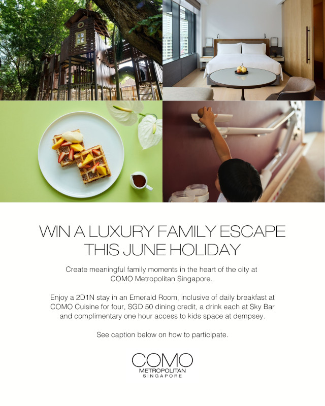 COMO Metropolitan Singapore giveaway