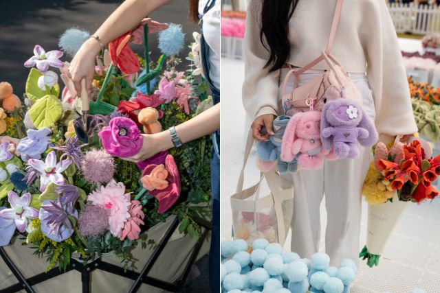 Cj Hendry’s JuJu collectibles and plush flowers