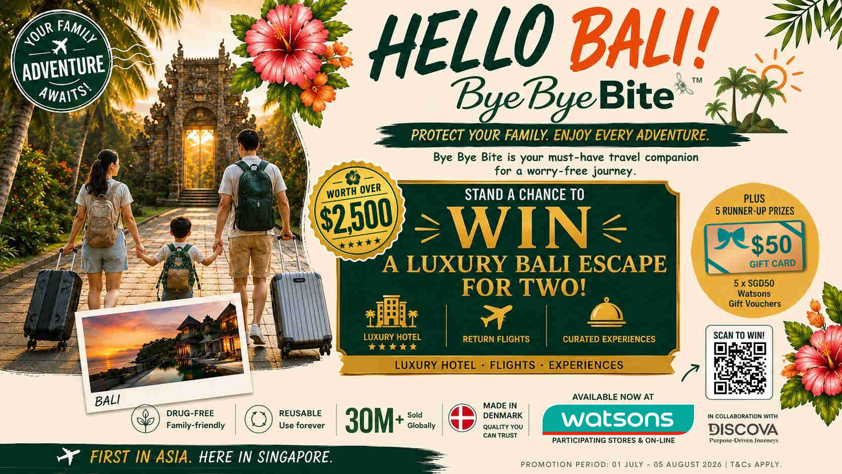 Bye Bye Bite Hello Bali promo