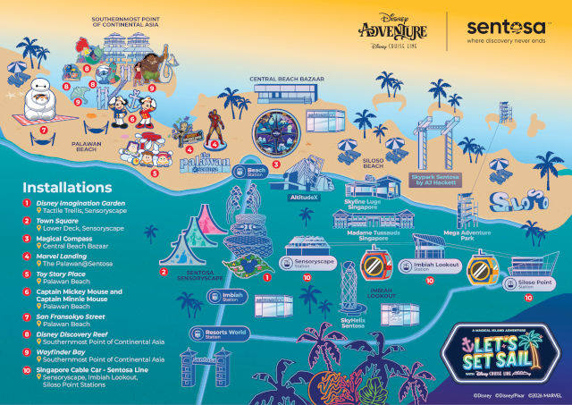 Sentosa A Magical Island Adventure Precinct Map